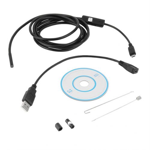 Waterproof 720P 5.5mm 2M Endoscope Borescope Inspection Scope for PC Android #*