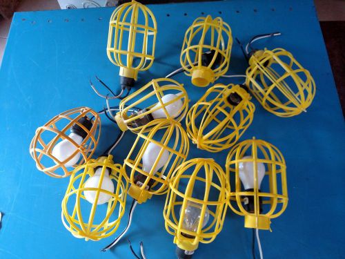 Lot of 10 Pigtail Temp Lights, Socks, and Cages