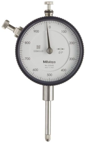 Mitutoyo - 2204sb dial indicator, #4-48 unf thread, 0.375&#034; stem dia., flat back, for sale