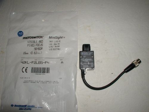 Allen Bradley 42KL-F2LBS-F4 Fixed Focus Photoswitch New in Bag!