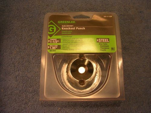 Greenlee Slug Buster Knockout Punch 1-1/2&#034; Conduit 1.95&#034; 50MM No 721-1-1/P *NEW*