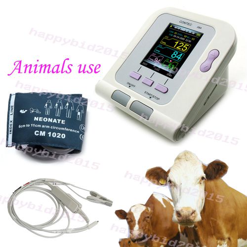 Contec08a digital blood pressure monitor for vet animal use,nibp+spo2 probe for sale