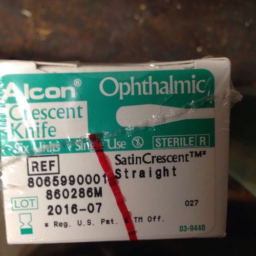 Crescent Knife,Opthalmic Scalpel,Box of 6 Straight,Satin