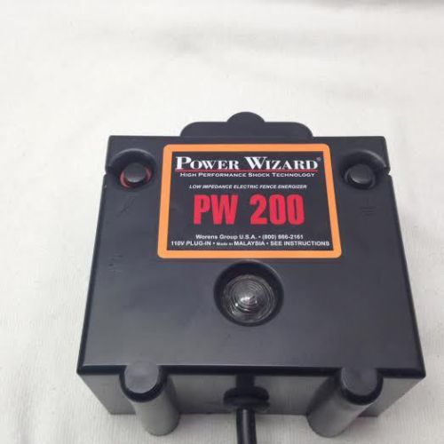 Power Wizard Pet and Garden PW200 Energizer Fencer Controller Charger