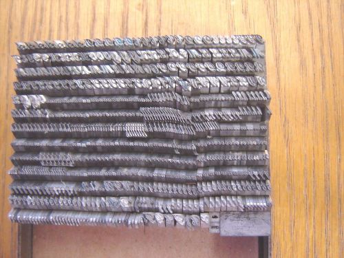 Letterpress Metal Type  &#034; Bank Script&#034;  14 Point