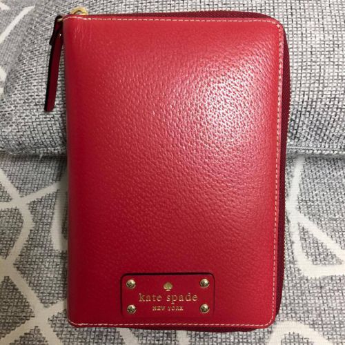 Red Kate Spade wellesley planner