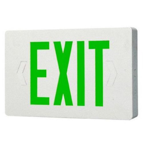 Royal Pacific RXL7GW Two Circuit Exit Sign  White with Green Letters