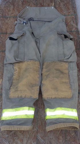 Chieftain by fire-dex firefighter turnout bunker gear pants sz 32x29l for sale
