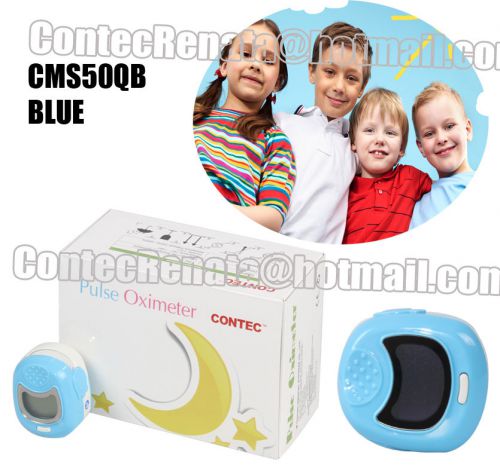 Contec cms50qb kids pulse oximeter, spo2 monitor, pulse oxygen spo2.blue one for sale