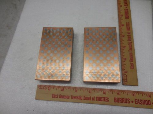 Pair Of Magnetic Pinned Transfer Blocks Machinist Tool Die Cutter Grinder Chuck