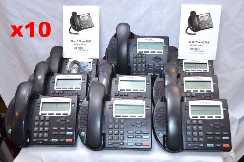 Nortel Network Lot of 10 IP2002 Office Phone NTDU91 FREE SHIPPING BLACK