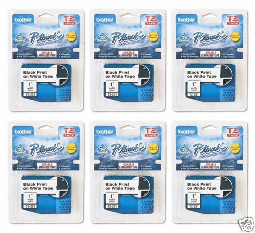 Brother TZ251 PTouch Label Tape P-Touch TZ-251 (15) PACK