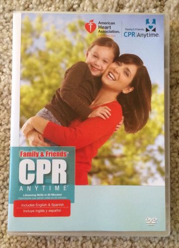 Family and Friends CPR AHA Anytime Manikin DVD Kit Spanish English