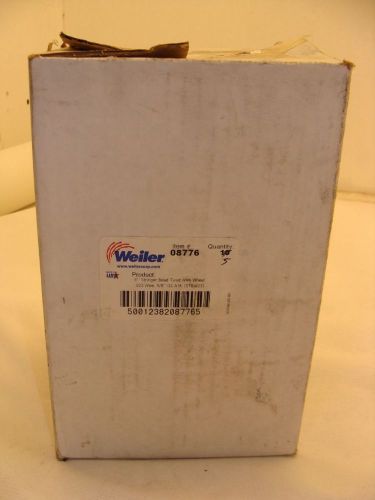 Weiler 08776 6 inch 0.023 inch fill dia steel wire wheel brush lot of 5 new for sale
