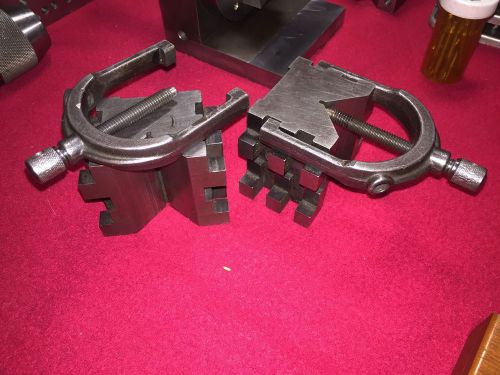 Starrett co. no. 568 v-block &amp; clamp marked 3/8-16nc for sale