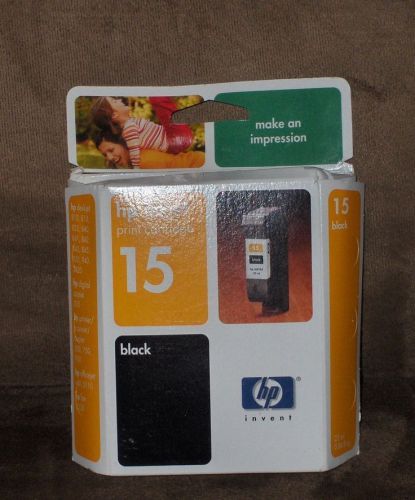 HP Hewlett Packard Inkjet Print Cartridge 15 - Black - Sealed Box