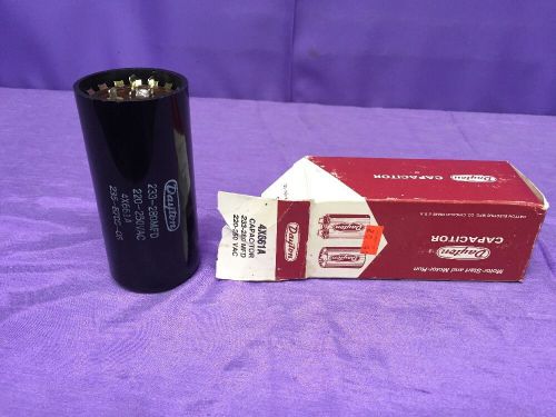Nos dayton 4x661a motor start capacitor, 233-280 mfd, 220-250 vac round new! for sale