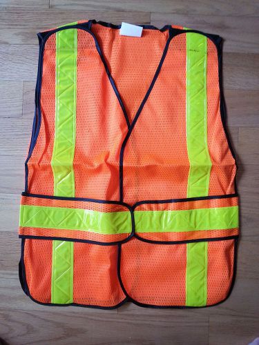 Reflective traffic control vest heavy duty safety class 2 tone surveyor size l for sale
