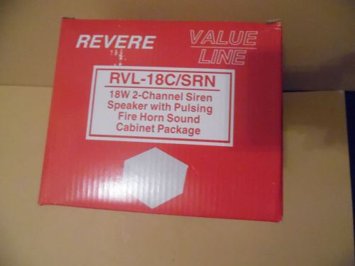 Revere industries # rvl-18c/srn fire horn siren package 18 watt dual channel new for sale