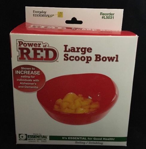 Essential Medical Supply,of Red Large Scoop Bowl For Alzheimer&#039;s And Dementia