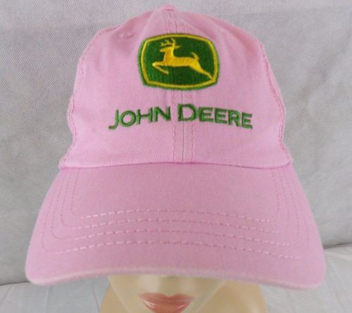 John Deere Pink  Ladies Baseball Cap Sling Back One size fits all