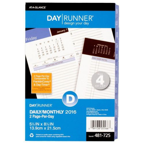 Day Runner Wedgewood Classic Daily Planner Refill 5.5 x 8.5 Inches Page Size ...