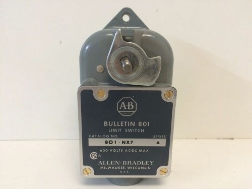 NEW OLD STOCK ALLEN-BRADLEY SNAP ACTION LIMIT SWITCH 801-NX7 SER.A