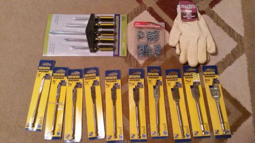 Tools / spade bits irwin speedbor spade bits - gloves  #smw- 007 for sale