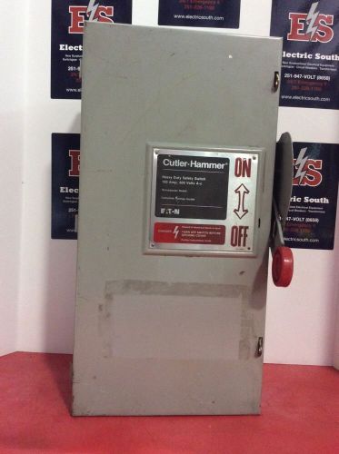 Cutler Hammer Eaton Safety Switch DH363FGK 100 Amp 600 Volt 3 Pole Fusible