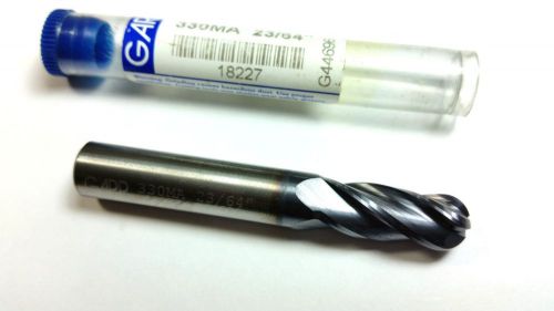23/64&#034; garr 18227 carbide 4 flute tialn end mill (q 426) for sale