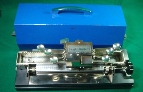 RARE JAPANESE INVERTED BRAILLER Excellent Working MACHINE TYPEWRITER WRITER