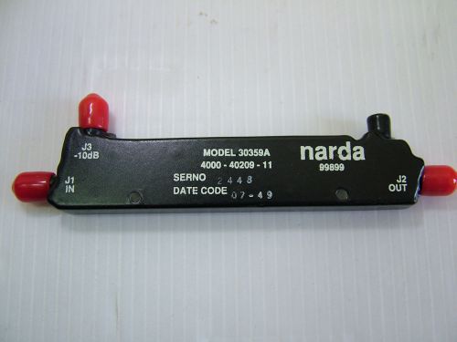 Directional Coupler 0.5 - 8GHz 10dB 1W Narda 30359A ( 50W Peak )