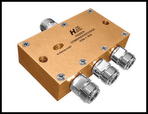 5 new MECA H3N-1.950, 1.7-2.2 GHz 120W, 3-Way Power Divider, N-Female Connector.
