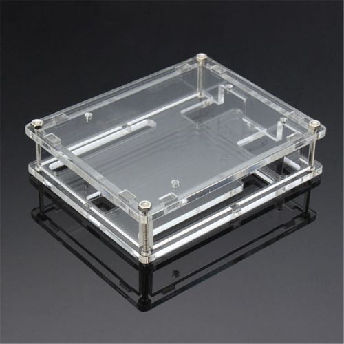 Transparent acrylic case shell enclosure computer box for arduino uno r3 li for sale