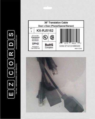 Ezcords ezc-kx-rj5162 door controller 2 port translation cable 36&#034; for sale