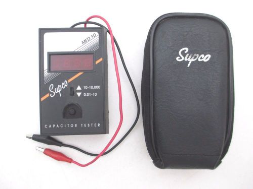 SUPCO Digital Capacitance Tester 0.01 thru 10,000 MF, New Batteries  - MFD10