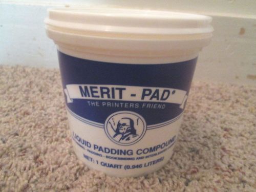 Merit Pad White Liquid Padding Compound, 1 Quart