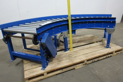 24&#034; powered 90 degr. roller box conveyor 2&#034; rollers@ 3&#034;cl  115-208/230v 1 ph for sale