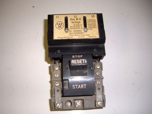 Westinghouse size m-o starter , cat # a100koc , (c1) for sale
