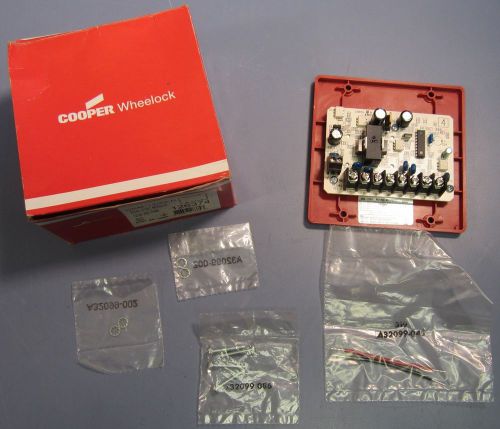 Wheelock dsm-12/24-r dual sync module 12/24 vdc/fwr red no ins. new for sale