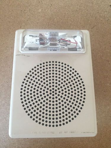 Cooper wheelock e50--24mcw-fw 24vdcv fire alarm speaker/strobe - new for sale