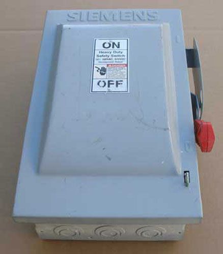 Siemens HNF262 HD Safety Switch 60A 600V Nema 1 Used