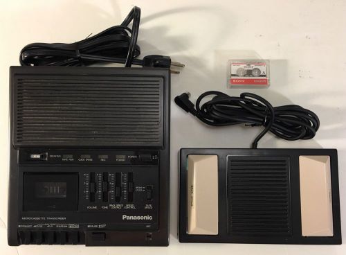 Panasonic RR-930 Microcassette Transcriber Dictaphone Recorder w/ Pedal RP-2692