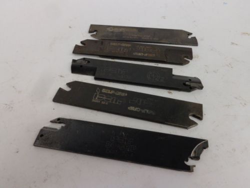 5 CNC Lathe cutoff tool blades Iscar/Newcomer-  from Haas &amp; Mazak CNC Shop