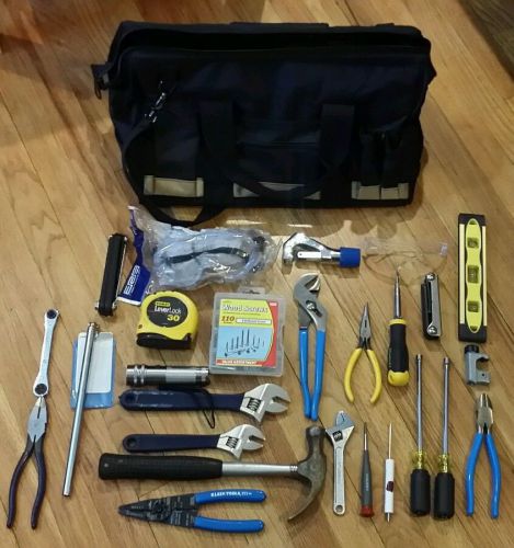 HVAC Contruction Starter Tool Bag Multiple Tools Great Condition