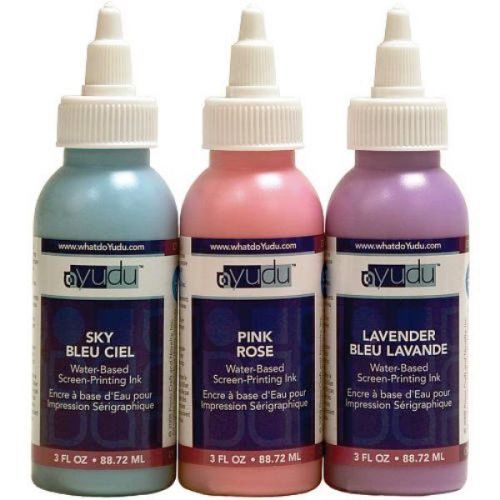 YUDU Pastel Colors Inks (Pink, Sky, Lavender) 3 oz each.    625006