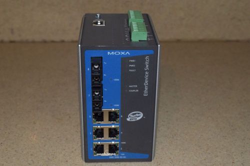 MOXA ETHERDEVICE SWITCH MODEL TYPE EDS-508-SS-SC (40KM) (1E)