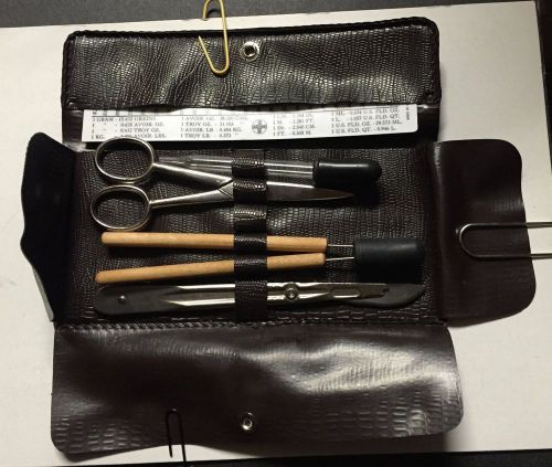 Vintage 1930&#039;s Clay Adams Disecting kit Without Tweezers (In Case)- 6 Pieces