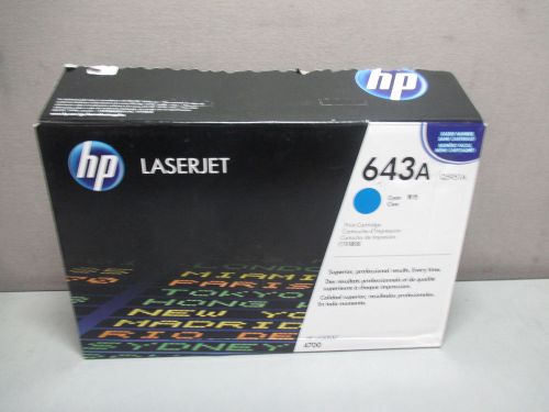 GENUINE HP 643A Q5951A LASERJET 4700 CYAN TONER CARTRIDGE~OPEN BOX