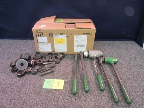 30 PC GREENLEE PUNCH DIE 1/2&#034; 2&#034; KNOCKOUT RATCHET PULLER PIPE CONDUIT TOOL USED